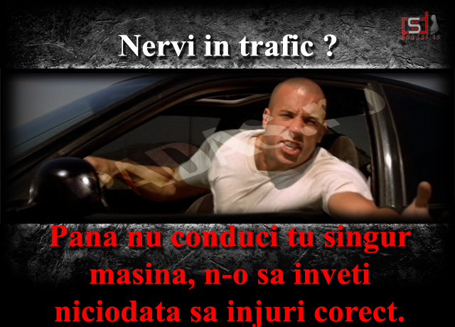 Pana nu conduci tu singur masina, n-o sa inveti niciodata sa injuri corect..jpg